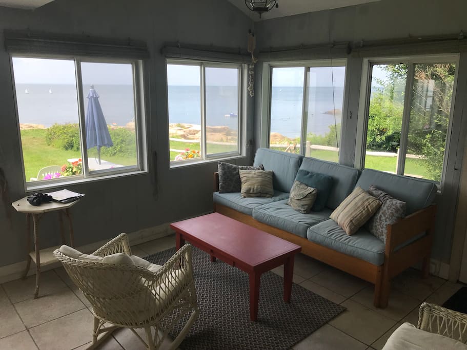 front porch, overlooks ocean