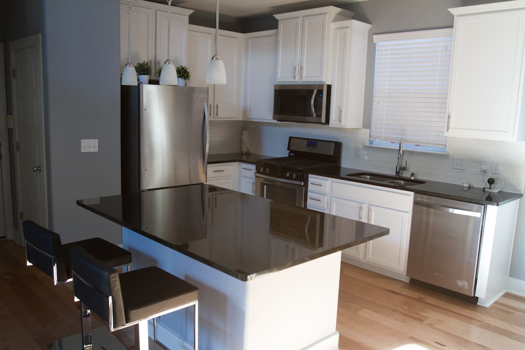 The kitchen. Has the basics.
