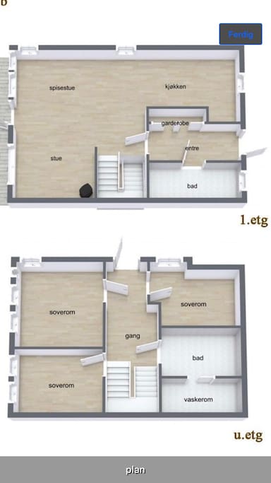 Floorplan room for rent is smallest close to stairs