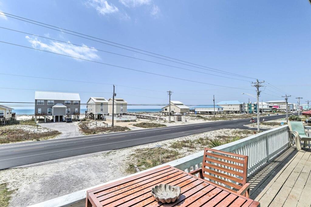 The beach is right across the street!