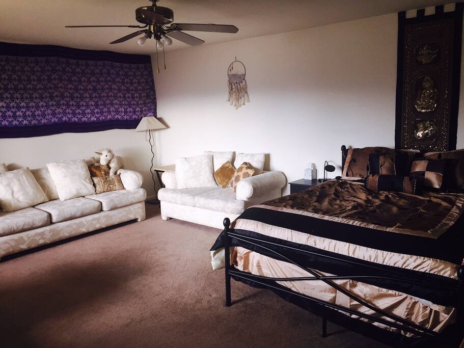 This is a photo of the room that we make available for guests