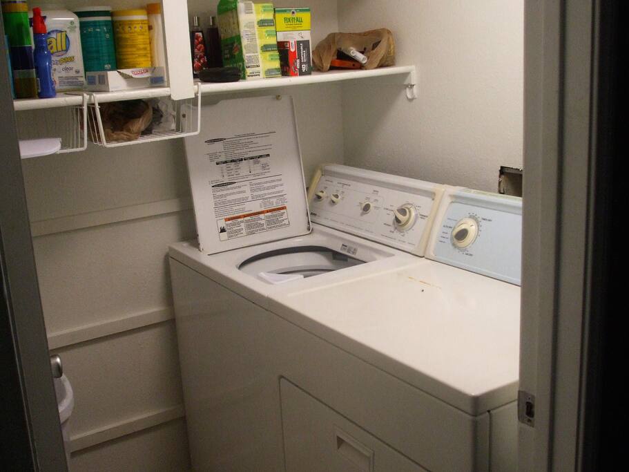 Fully equipped laundry room