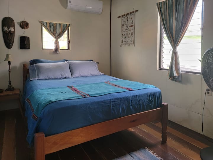 Bedroom with queen bed