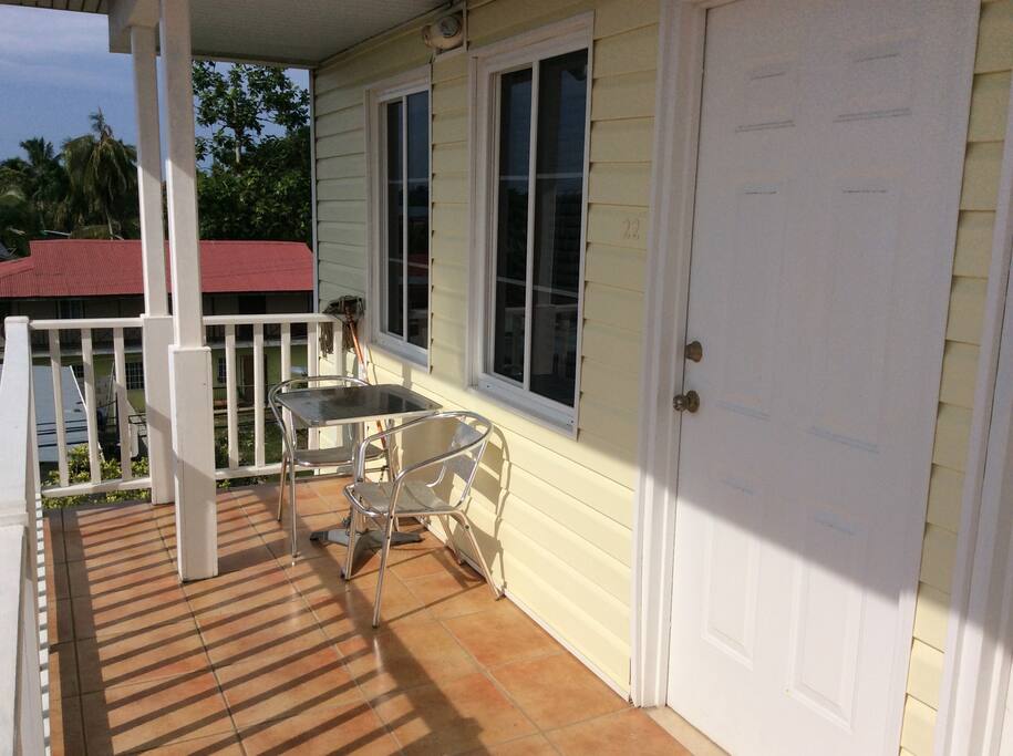 Porch out front of unit
