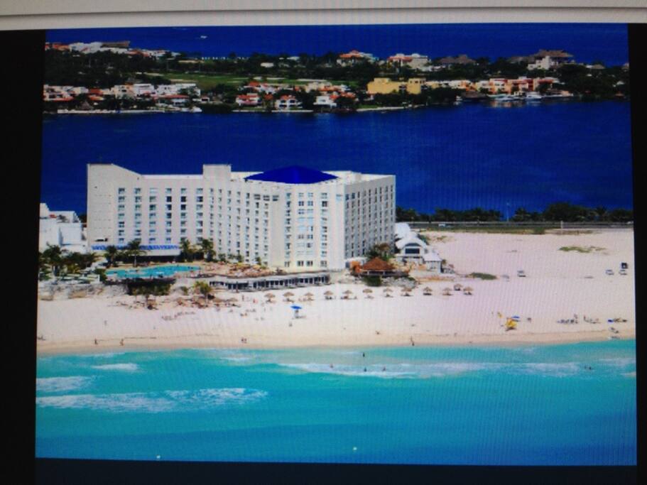 On main Hotel Zone with both side view of ocean