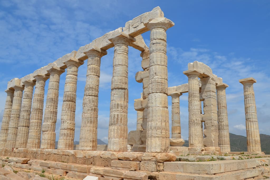The Temple of Poseidon and Cape of Sounio are just 20 min away on foot