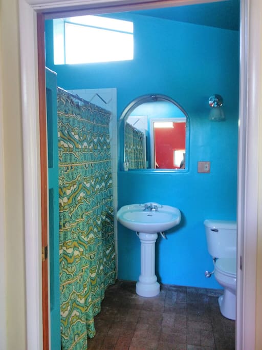 Spacious Bathroom. With Tub and Shower