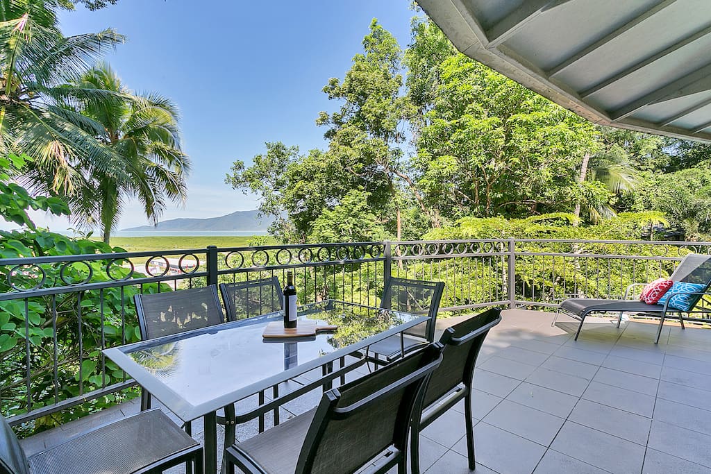 Outside dining and BBQ upper deck