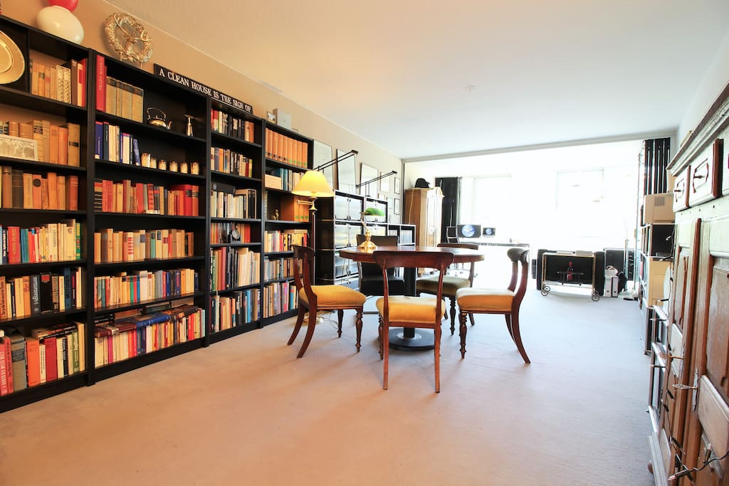 The open living area is very bright and spacious.