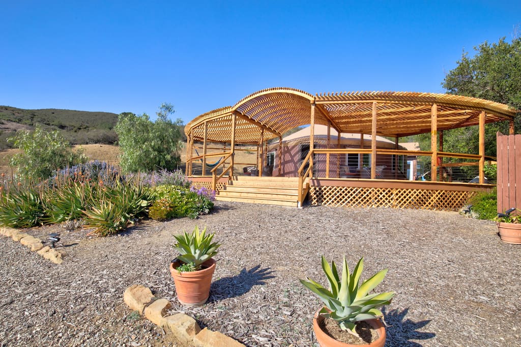 The large ocean view deck