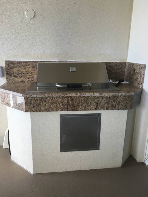 Grill on Oceanfront balcony