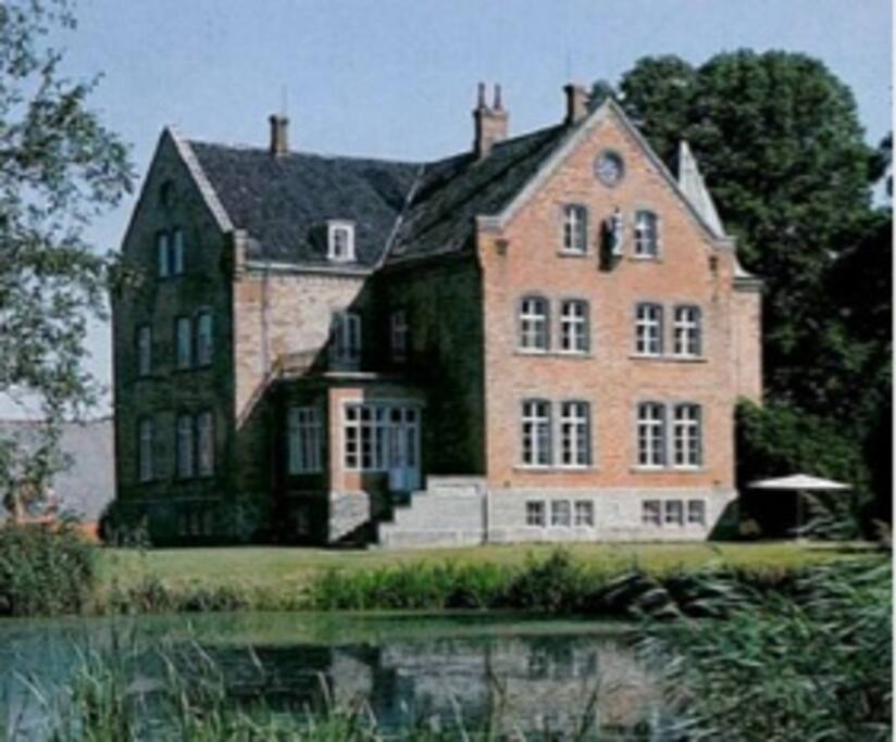 A view of the house from the park