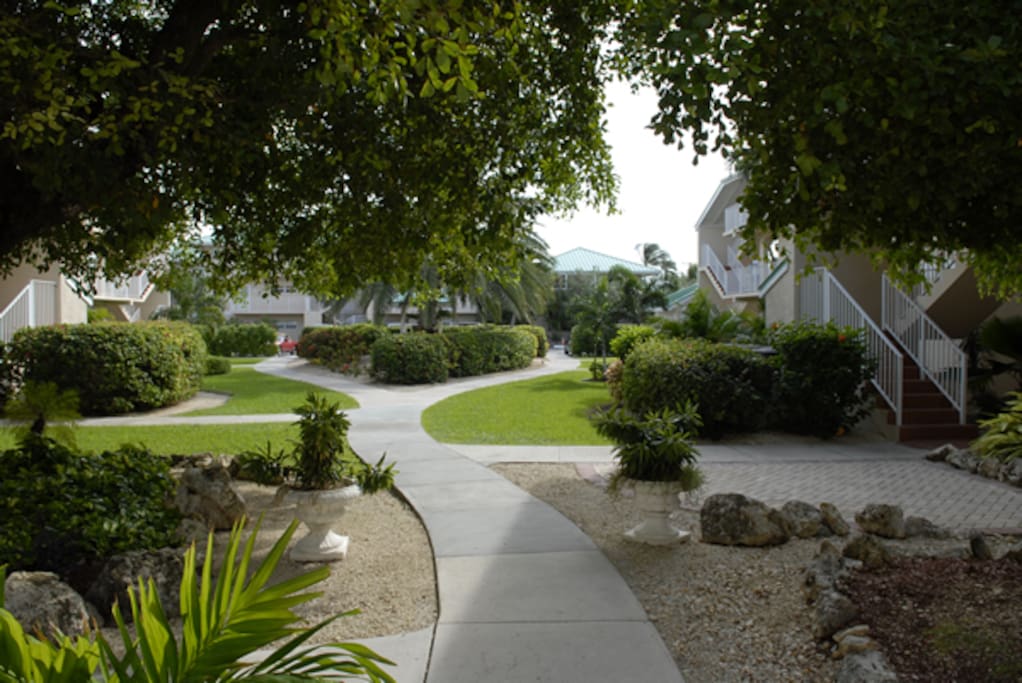 the grounds in the resort