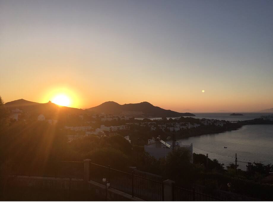 Teras manzarası...