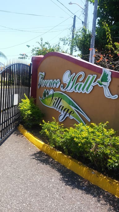 Florence Hall Village sign