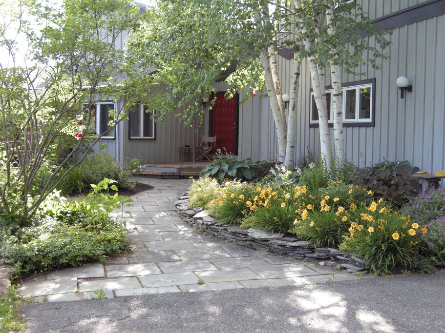 Your own private entrance is on the right