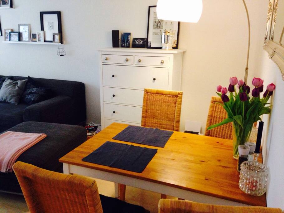 Dining table in the living room