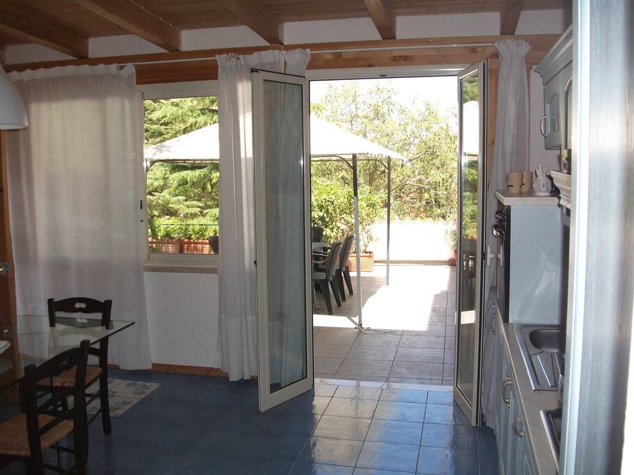 Vista dalla cucina