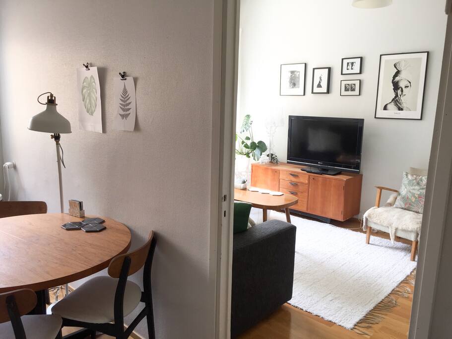 View from kitchen to main room