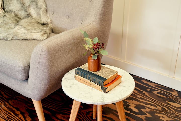 Table with books