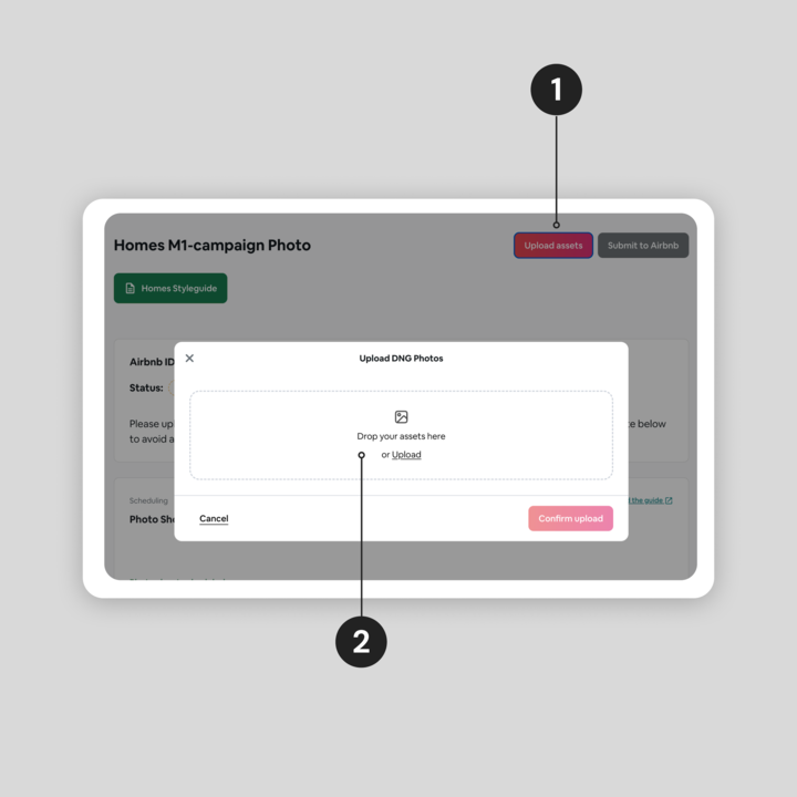 A screenshot of the uploader tool