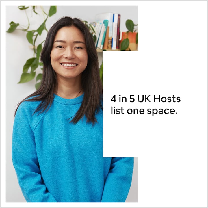4 in 5 UK Hosts list one space