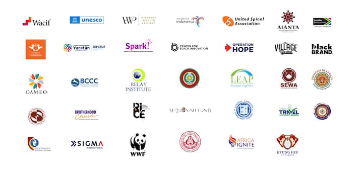 Logos of Airbnb Academy partners