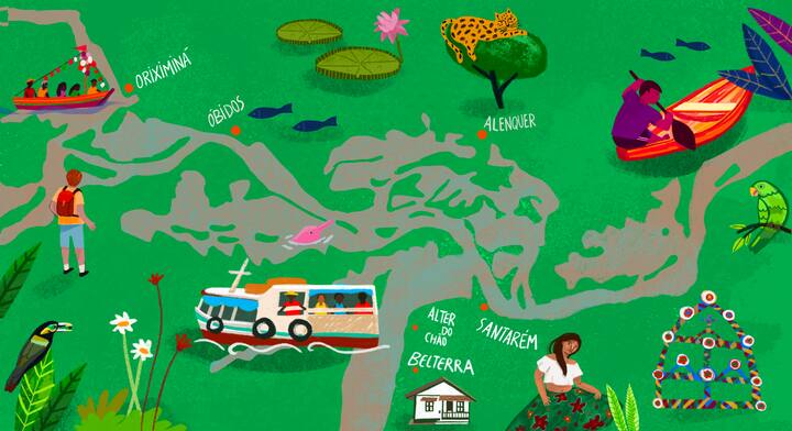 mapa santarem