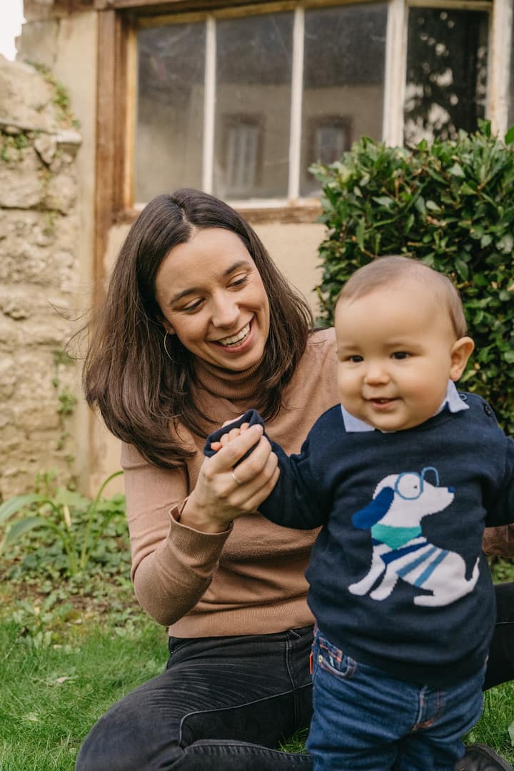 Emilie, guest on Airbnb, and his baby son