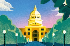 Illustration of city hall in Austin, TX