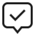 An icon representing [chat]