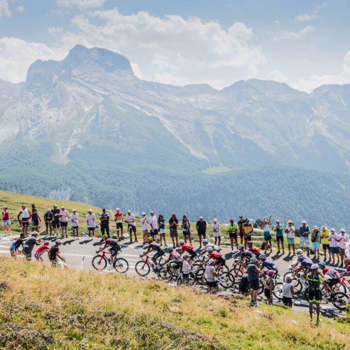 Des coureurs et des spectateurs