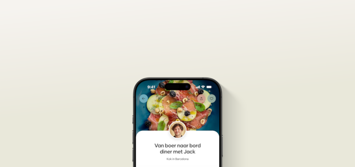 De Airbnb-app met het profiel van een privƩkok en de services die de kok aanbiedt