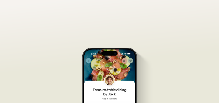 De Airbnb-app met het profiel van een privƩkok en de services die de kok aanbiedt