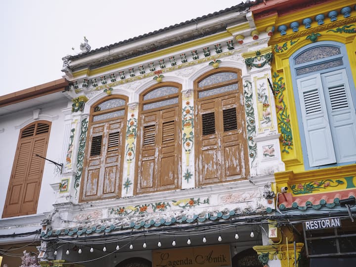 A peranakan shophouse in Malacca, Malaysia