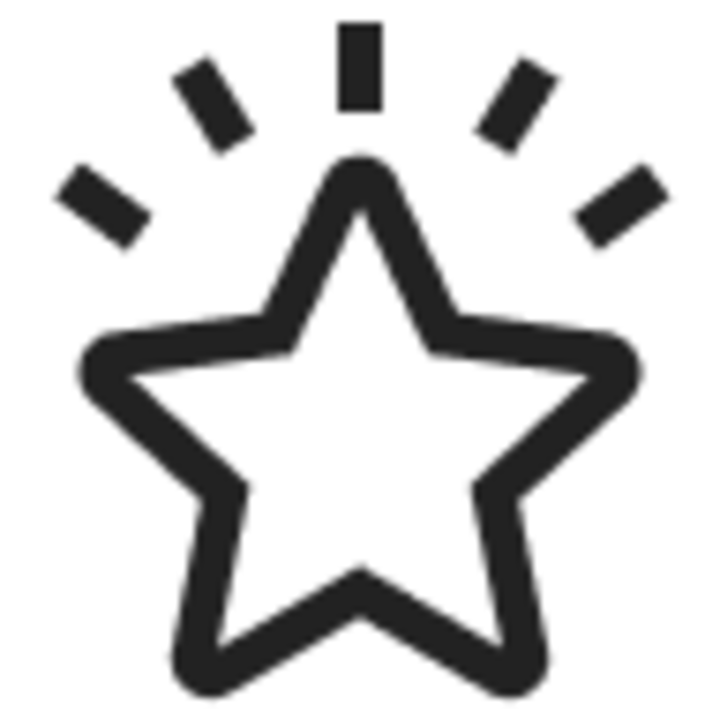 icône en forme d'étoile