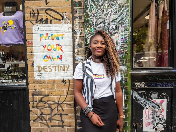 Woman and Graffiti