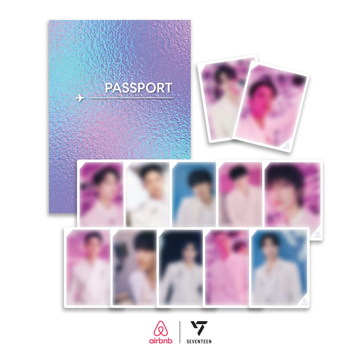 【未開封】SEVENTEEN Airbnb フォトパッケージ トレカセット SEVENTEEN Airbnb Passphoto Event LA
