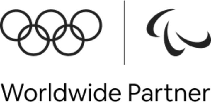 The Olympic and Paralympic logos with the phrase "Worldwide Partner" below
