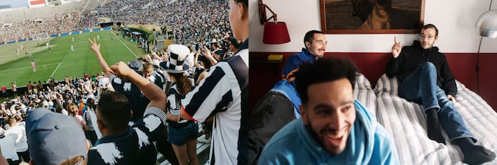 Image of fans enjoying a soccer match