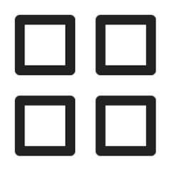 A black and white icon of four squares arranged in a grid, symbolizing structured sections or categories, aligning with the guide's four-part structure.