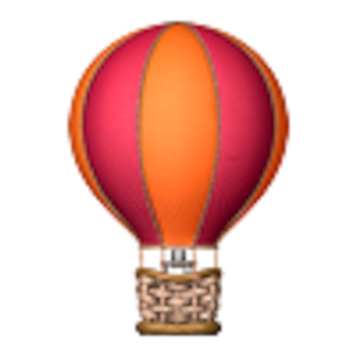 Ilustración colorida de un globo aerostático a rayas, que evoca los viajes y la exploración, para la página del concepto de ciudad de la FIFA.