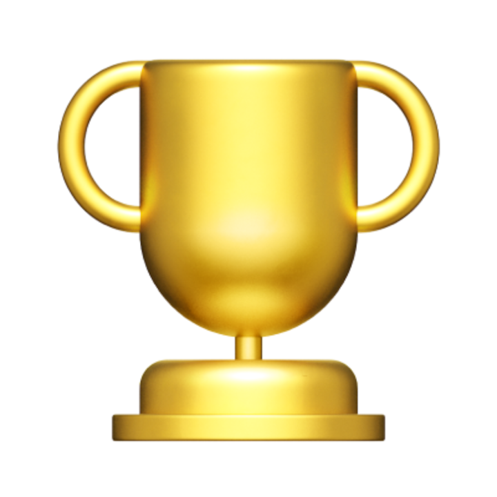 Golden trophy icon