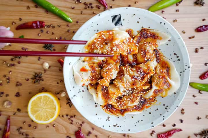 plate of dumplings