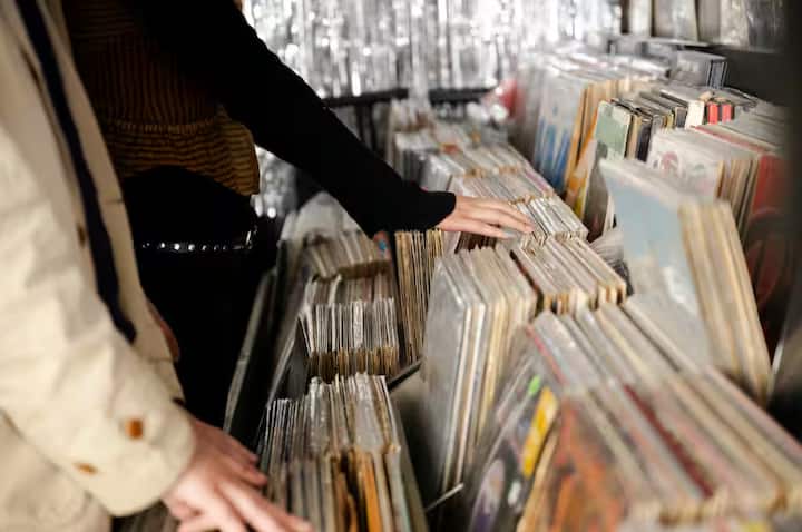 record shopping