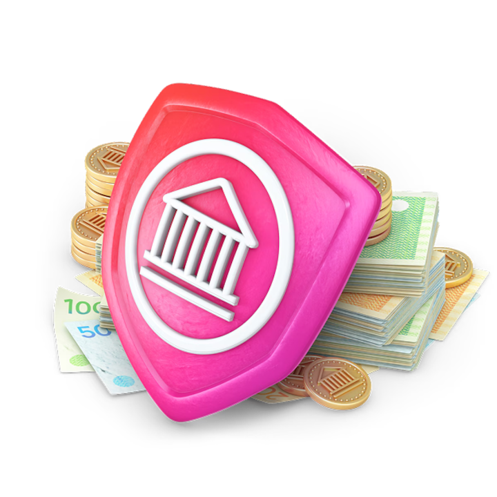 The Host Earnings Protection shield icon in white and magenta