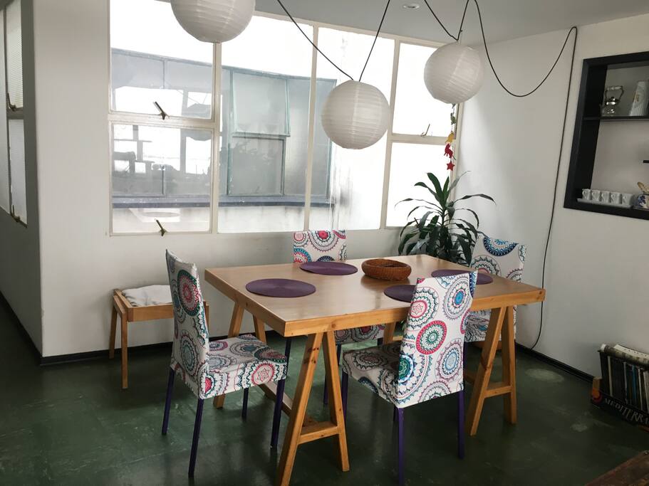 The dinning room