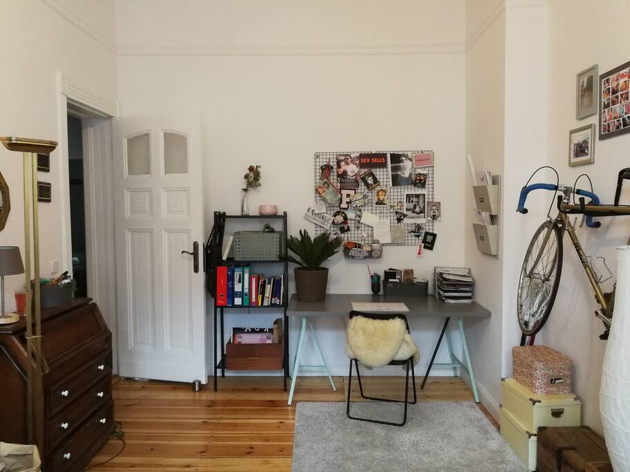 In case you have to work a little (hopefully not a lot ;) ) you have a desk to be super productive.