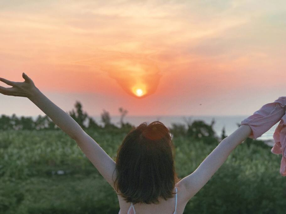 e贝·海景一号楼顶日出