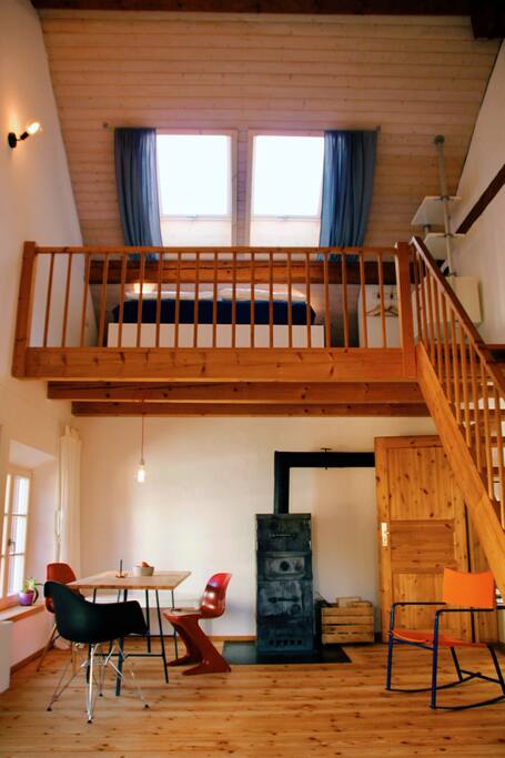 Galerie mit Doppelbett